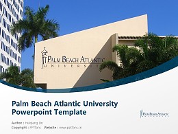 Palm Beach Atlantic University Powerpoint Template Download | 棕榈海滩大西洋大学PPT模板下载