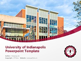 University of Indianapolis Powerpoint Template Download | 印第安纳波利斯大学PPT模板下载
