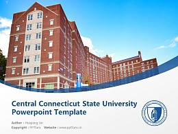 Central Connecticut State University Powerpoint Template Download | 中康涅狄格州立大学PPT模板下载