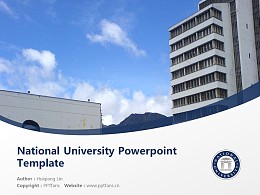 National University Powerpoint Template Download | 国家大学PPT模板下载