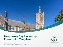 New Jersey City University Powerpoint Template Download | 新泽西城市大学PPT模板下载