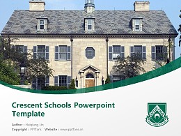 Crescent Schools Powerpoint Template Download | 新月学校PPT模板下载