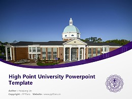 High Point University Powerpoint Template Download | 高点大学PPT模板下载