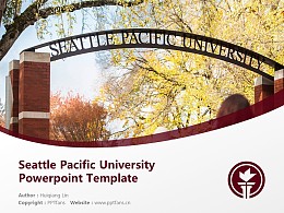 Seattle Pacific University Powerpoint Template Download | 西雅图太平洋大学PPT模板下载