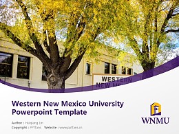 Western New Mexico University Powerpoint Template Download | 西新墨西哥大学PPT模板下载