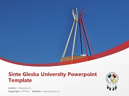 Sinte Gleska University Powerpoint Template Download | 新特格莱斯卡大学PPT模板下载