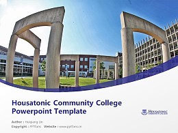 Housatonic Community College Powerpoint Template Download | 休萨托尼克社区学院PPT模板下载