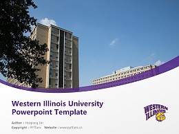 Western Illinois University Powerpoint Template Download | 西伊利诺斯大学PPT模板下载