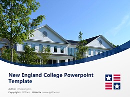 New England College Powerpoint Template Download | 新英格兰学院PPT模板下载