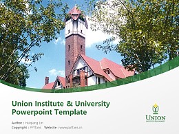 Union Institute & University Powerpoint Template Download | 辛辛那提联合学院与大学PPT模板下载