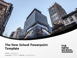 The New School Powerpoint Template Download | 新学院大学PPT模板下载