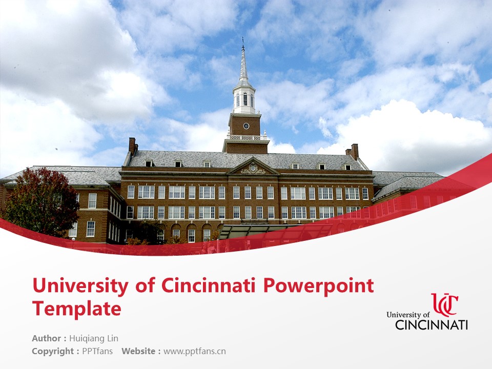 University Of Cincinnati Powerpoint Template