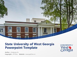 State University of West Georgia Powerpoint Template Download | 西乔治亚州立大学 PPT模板下载