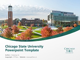 Chicago State University Powerpoint Template Download | 芝加哥州立大学PPT模板下载