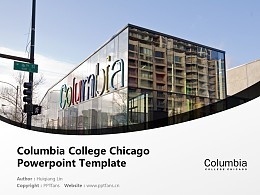 Columbia College Chicago Powerpoint Template Download | 芝加哥哥伦比亚学院PPT模板下载