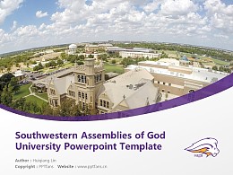 Southwestern Assemblies of God University Powerpoint Template Download | 西南上帝會大學PPT模板下載