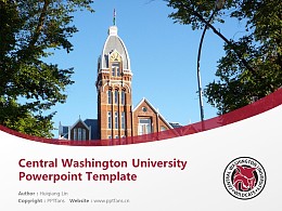 Central Washington University Powerpoint Template Download | 中华盛顿大学PPT模板下载