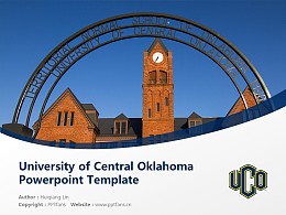 University of Central Oklahoma Powerpoint Template Download | 中俄克拉荷马大学PPT模板下载
