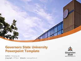 Governors State University Powerpoint Template Download | 州长州立大学PPT模板下载