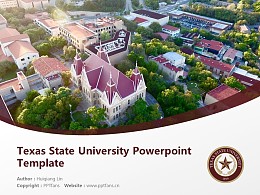 Texas State University Powerpoint Template Download | 西南德克萨斯州立大学PPT模板下载