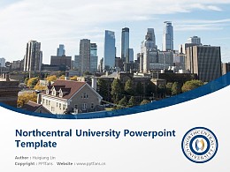 Northcentral University Powerpoint Template Download | 中北大学PPT模板下载