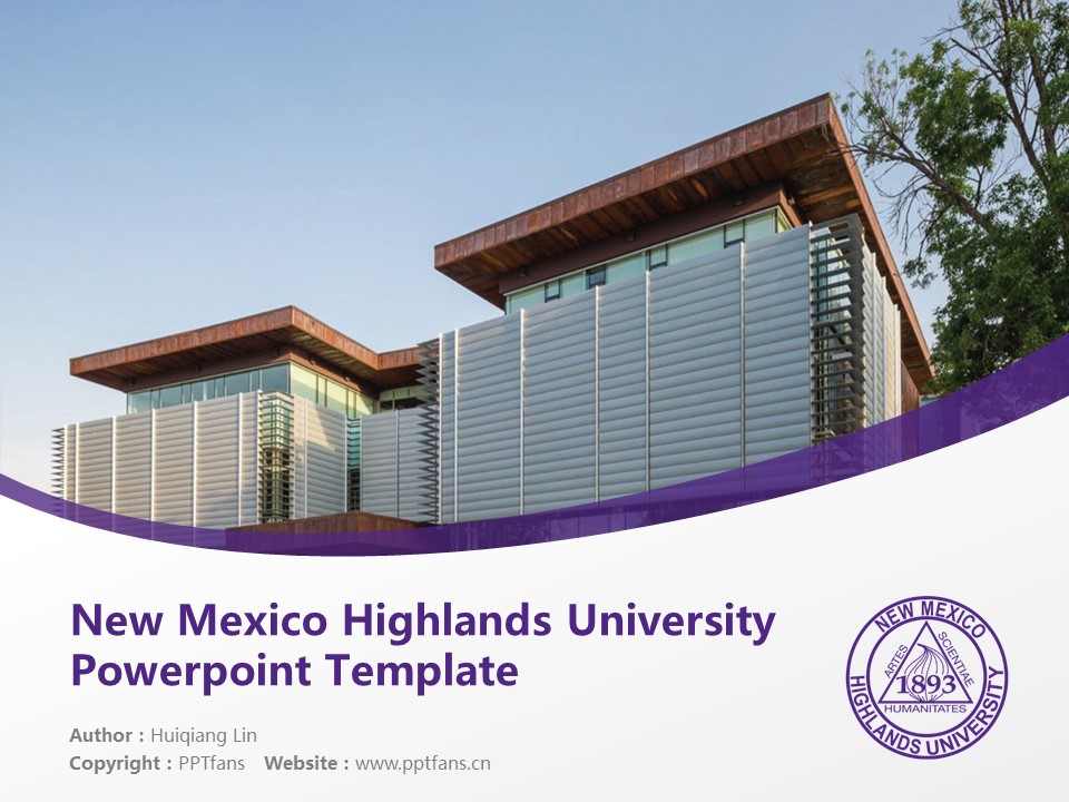 New Mexico Highlands University Powerpoint Template Download | 新墨西哥高地大學PPT模板下載_幻燈片預覽圖1