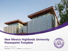 New Mexico Highlands University Powerpoint Template Download | 新墨西哥高地大學PPT模板下載