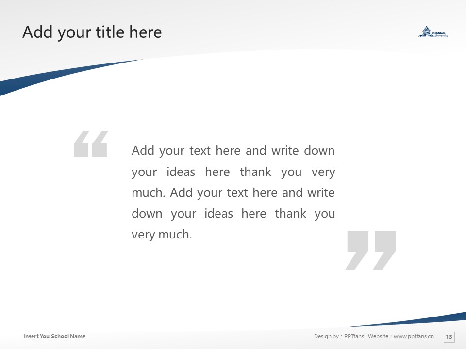 Utah State University Powerpoint Template Download | 猶他州立大學(xué)PPT模板下載_幻燈片預(yù)覽圖13