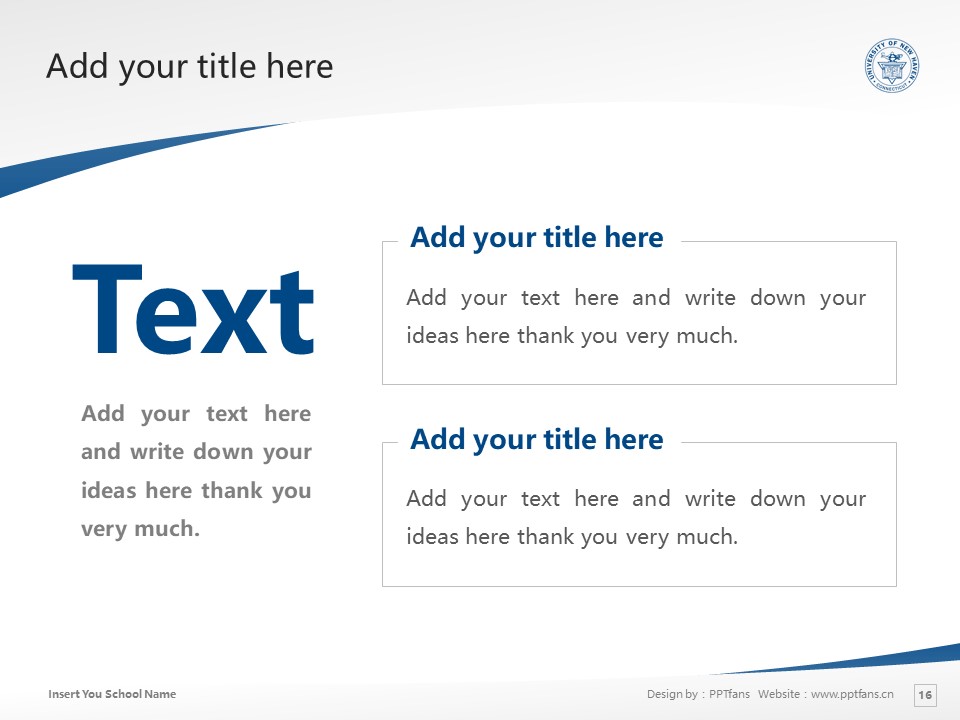University of New Haven Powerpoint Template Download | 紐黑文大學(xué)PPT模板下載_幻燈片預(yù)覽圖16