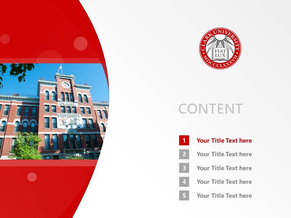 Clark University Powerpoint Template Download | 克拉克大學(xué)PPT模板下載_幻燈片預(yù)覽圖2