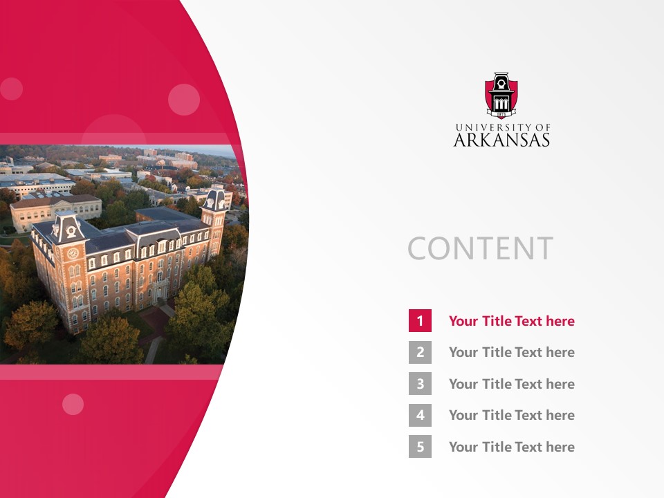 University of Arkansas Powerpoint Template Download | 美國阿肯色大學(xué)PPT模板下載_幻燈片預(yù)覽圖2