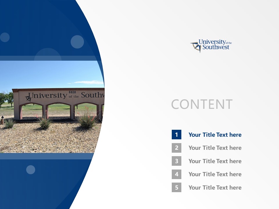 University of the Southwest Powerpoint Template Download | 西南學院PPT模板下載_幻燈片預覽圖2