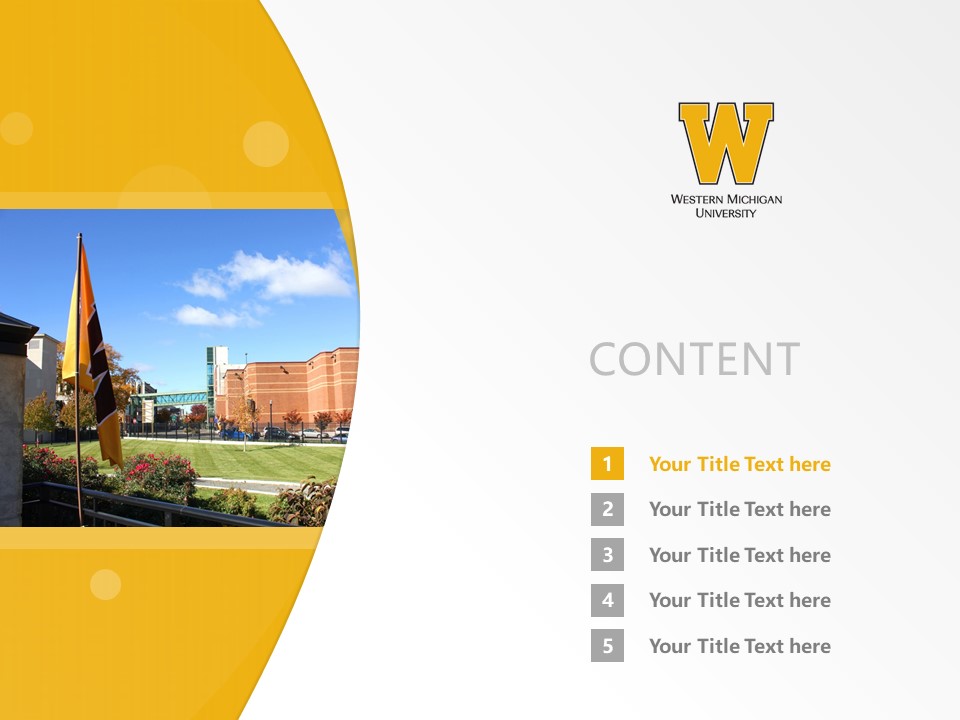 Western Michigan University Powerpoint Template Download | 西密歇根大學PPT模板下載_幻燈片預覽圖2