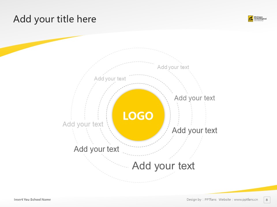 Michigan Technology University Powerpoint Template Download | 密歇根理工大學(xué)PPT模板下載_幻燈片預(yù)覽圖8