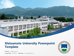 Matsumoto University Powerpoint Template Download | 松本大学PPT模板下载
