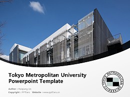 Tokyo Metropolitan University Powerpoint Template Download | 首都大学東京PPT模板下载