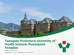 Yamagata Prefectural University of Health Sciences Powerpoint Template Download | 山形县立保健医疗大学PPT模板下载