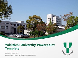 Yokkaichi University Powerpoint Template Download | 四日市大学PPT模板下载