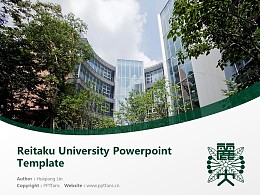 Reitaku University Powerpoint Template Download | 丽泽大学PPT模板下载