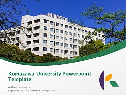 Komazawa University Powerpoint Template Download | 驹泽大学PPT模板下载