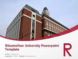Ritsumeikan University Powerpoint Template Download | 立命馆大学PPT模板下载