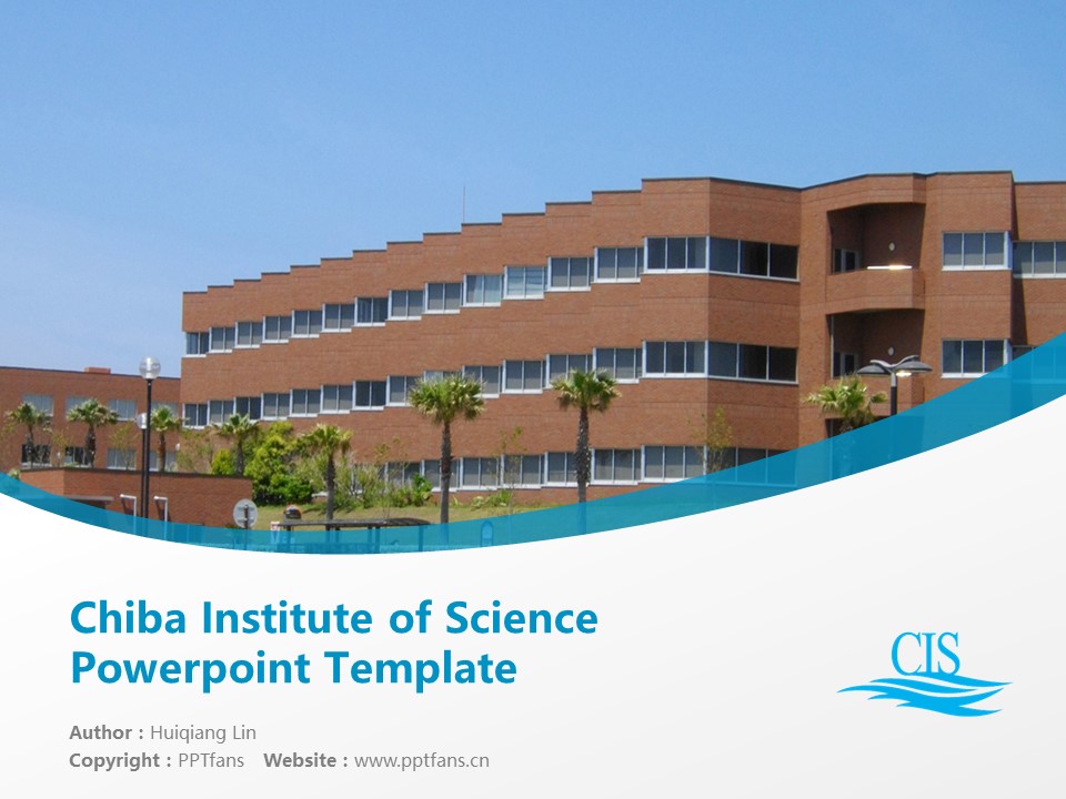 Chiba Institute of Science Powerpoint Template Download | 千叶科学大学PPT模板下载_幻灯片预览图1