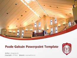Poole Gakuin Powerpoint Template Download | 普爾學院大學PPT模板下載