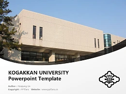 KOGAKKAN UNIVERSITY Powerpoint Template Download | 皇学馆大学PPT模板下载