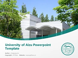 University of Aizu Powerpoint Template Download | 会津大学PPT模板下载