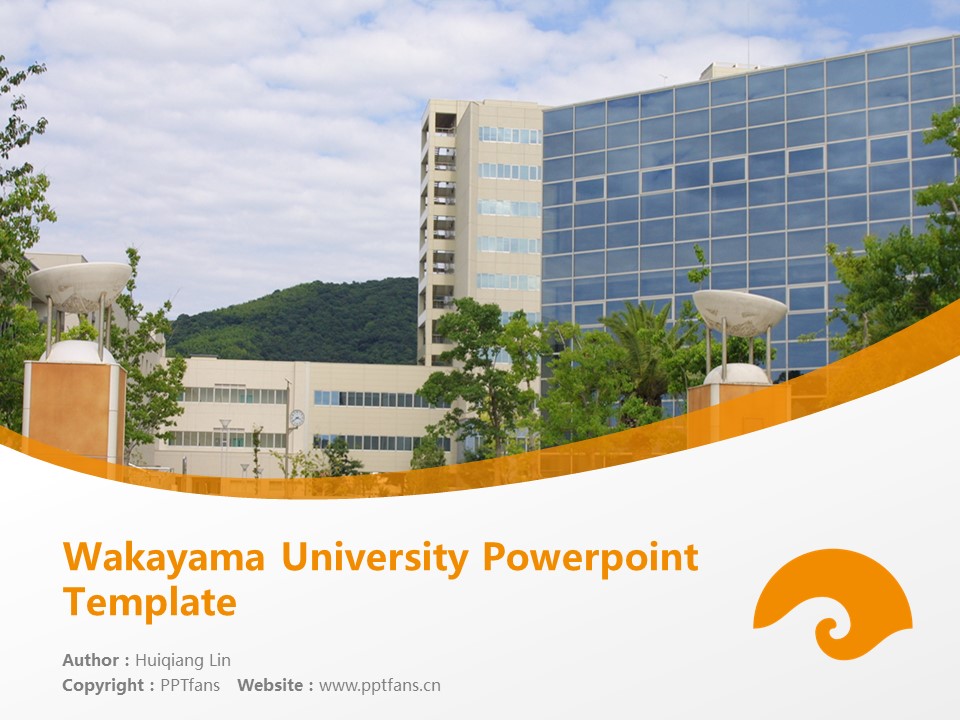 Wakayama University Powerpoint Template Download | 和歌山大學PPT模板下載_幻燈片預覽圖1