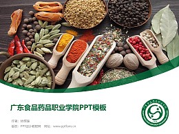 广东食品药品职业学院PPT模板下载