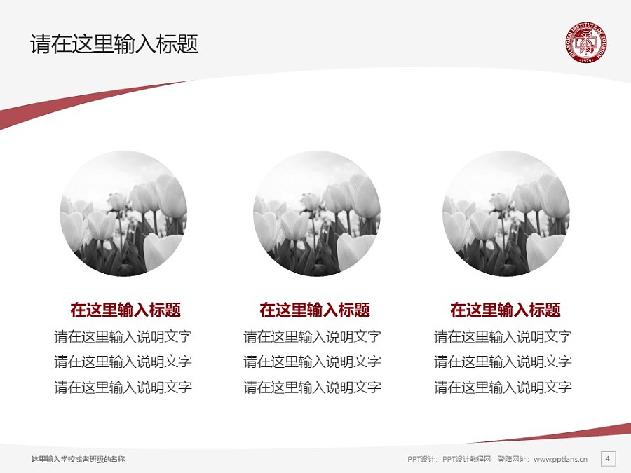 上海旅游高等专科学校PPT模板下载_幻灯片预览图4