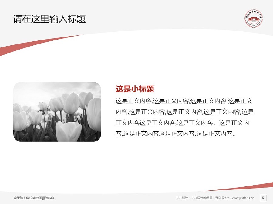 漳州城市职业学院PPT模板下载_幻灯片预览图5