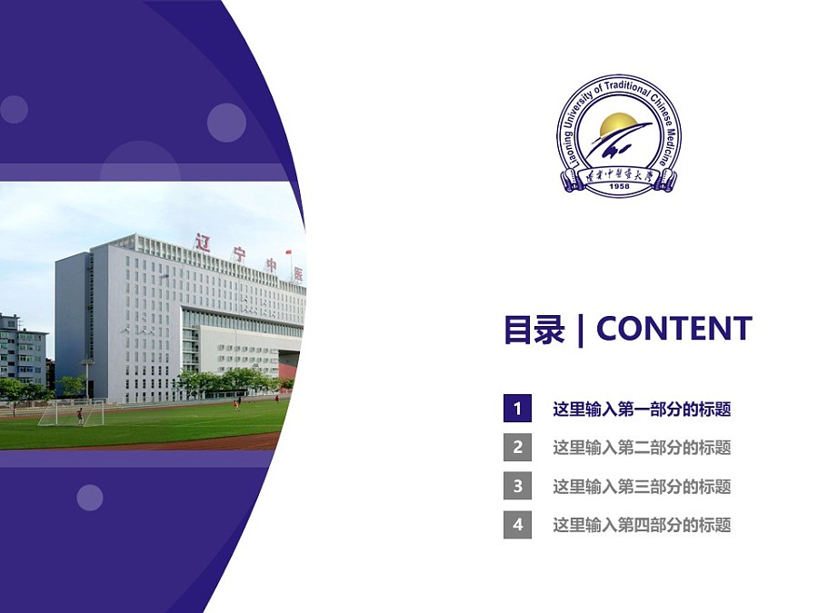 遼寧中醫藥大學PPT模板下載_幻燈片預覽圖3